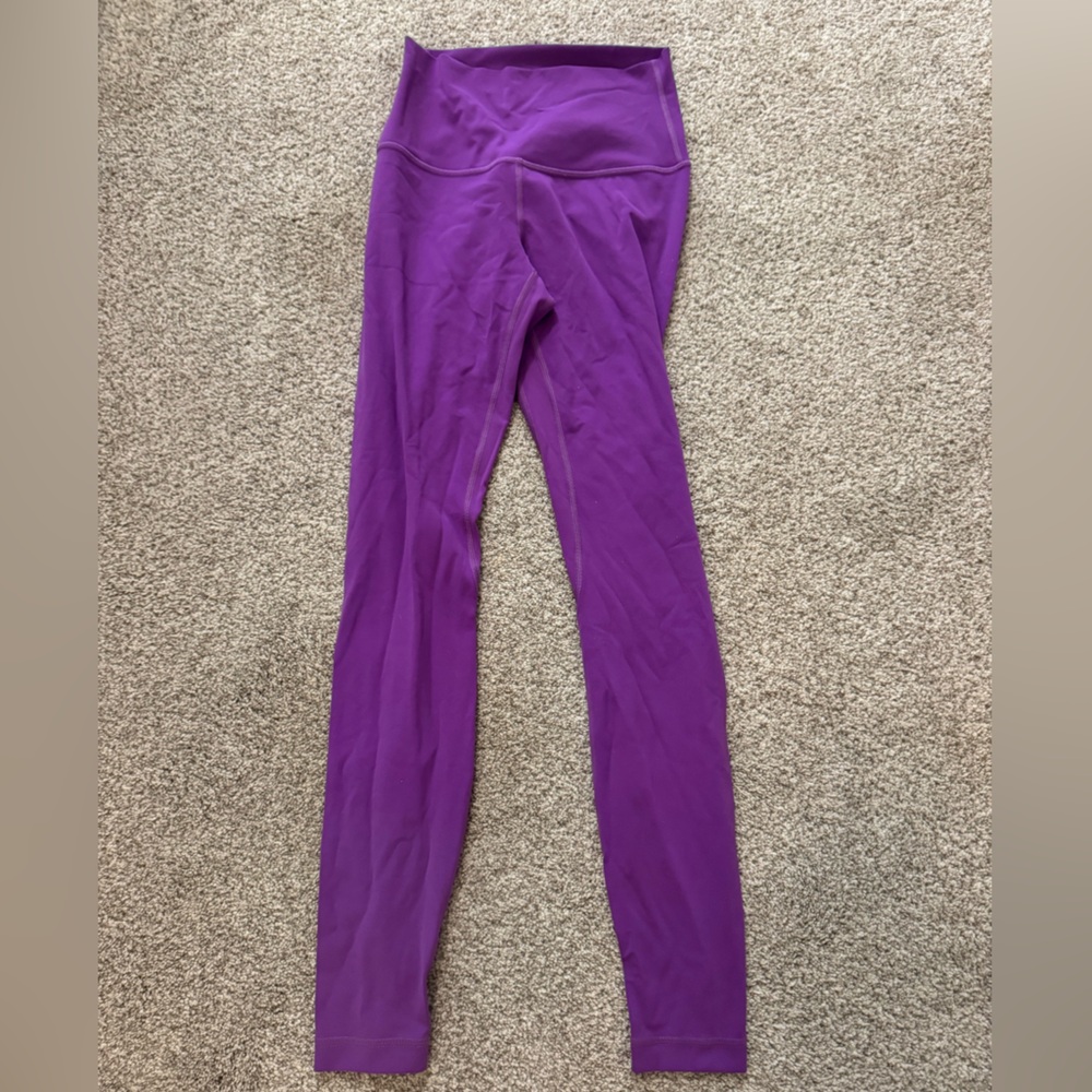 Lululemon Athletica Purple Leggings Stretchy Form-Fitting
